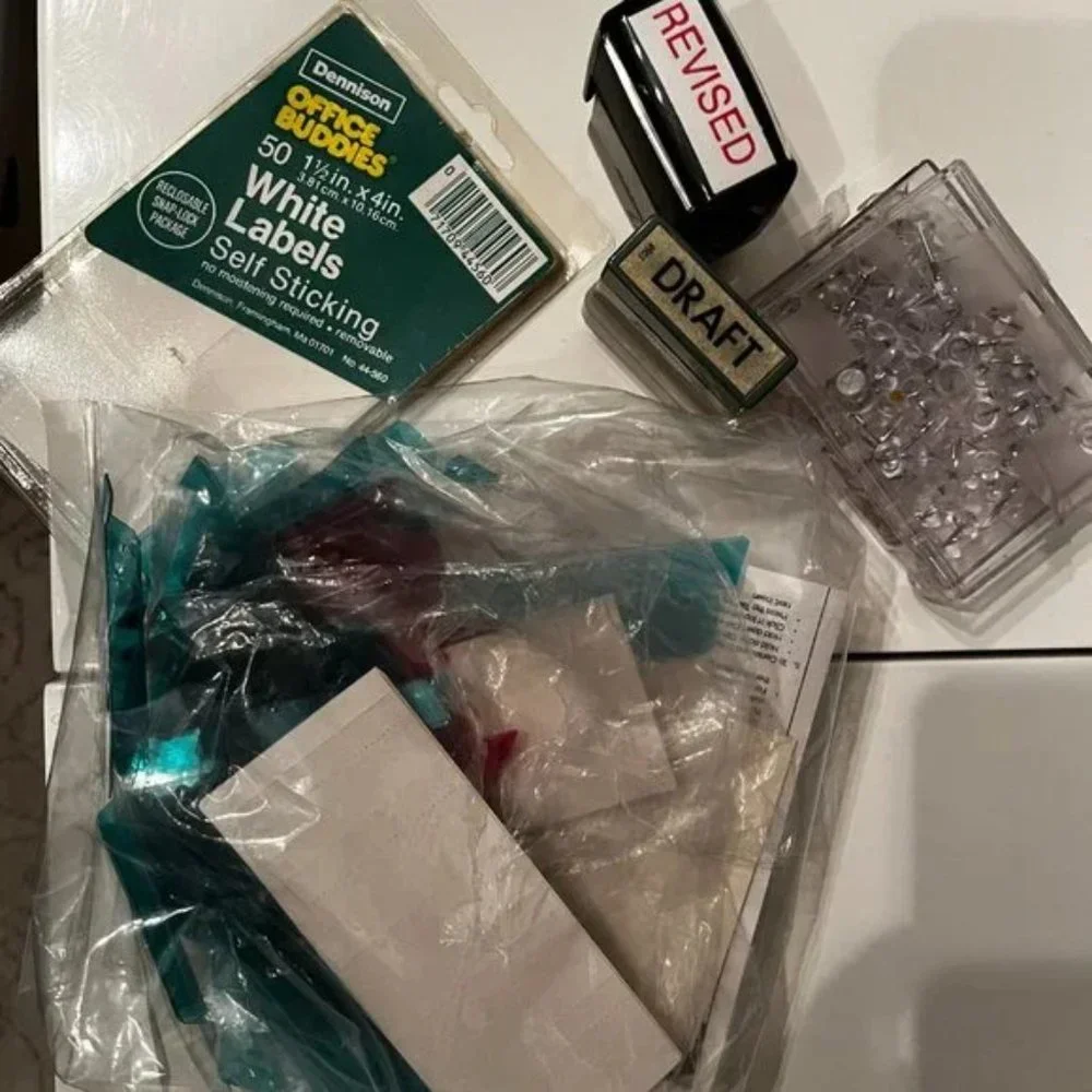Office Supplies - Mixed File Tabs,‎ Stamps Etc.
